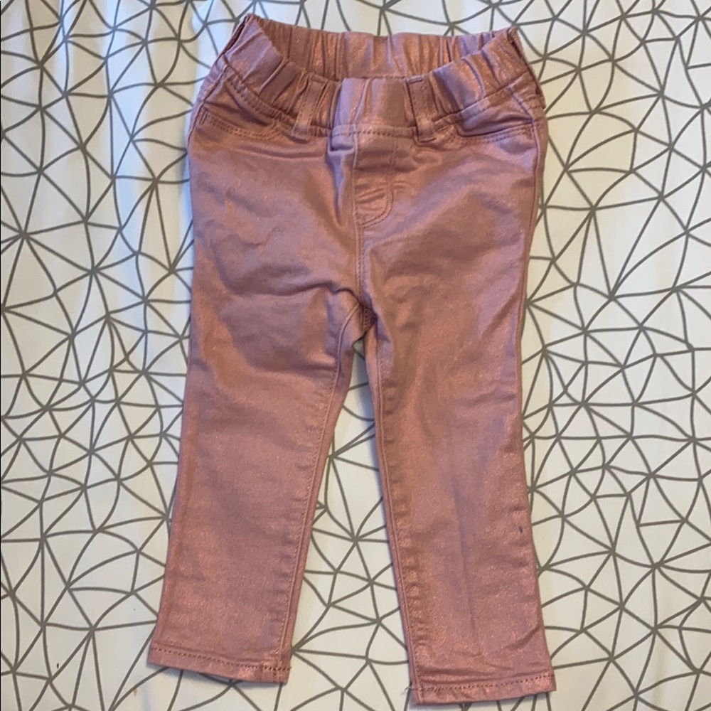 Baby Gap Pink Metallic Jeans